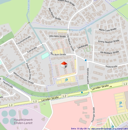 Lageplan Straße
