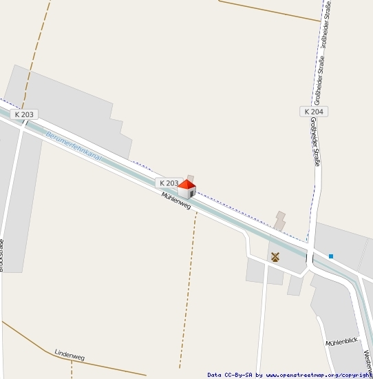 Lageplan Straße