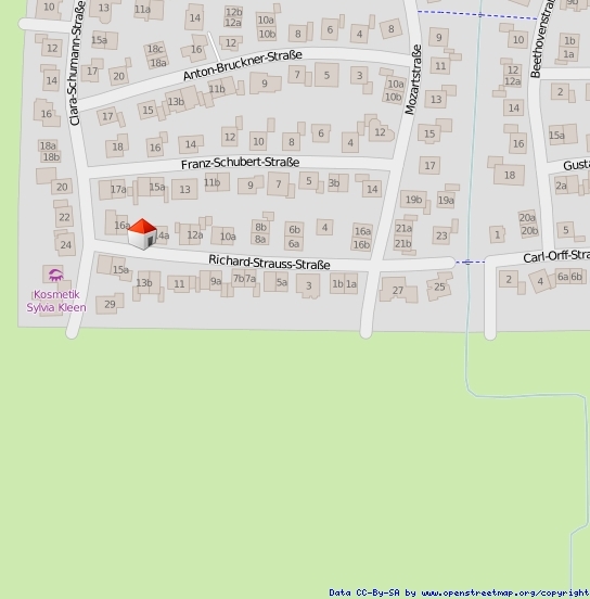 Lageplan Straße