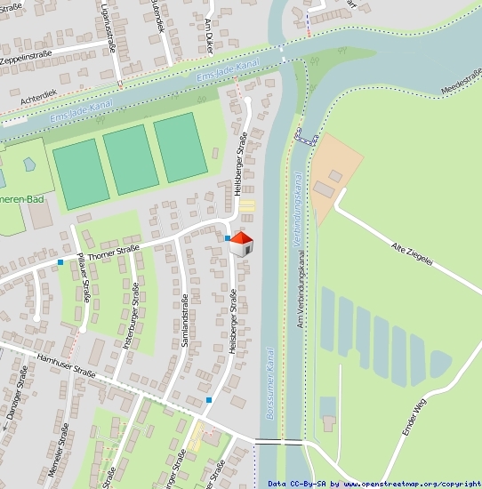 Lageplan Straße