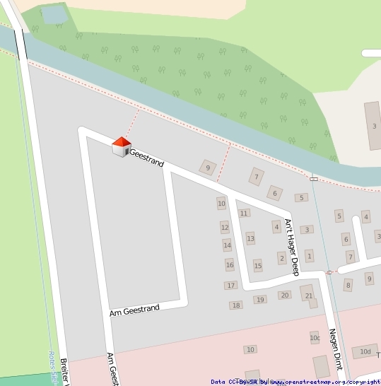 Lageplan Straße