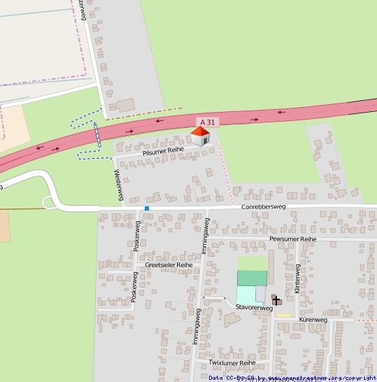 Lageplan Straße