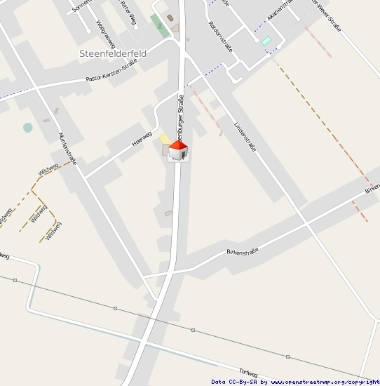 Lageplan Straße