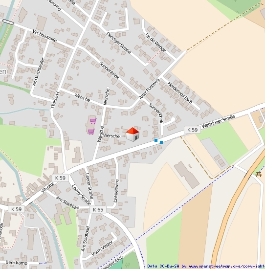 Lageplan Straße