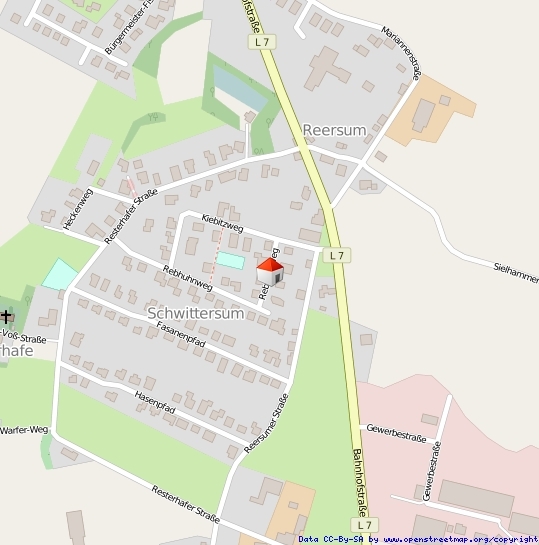 Lageplan Straße
