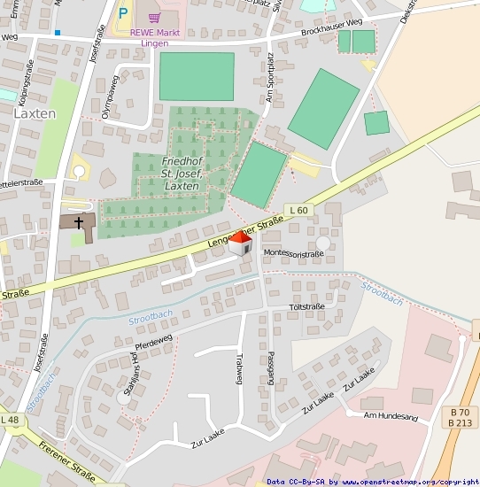 Lageplan Straße