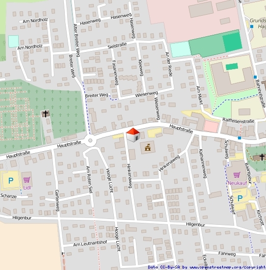 Lageplan Straße