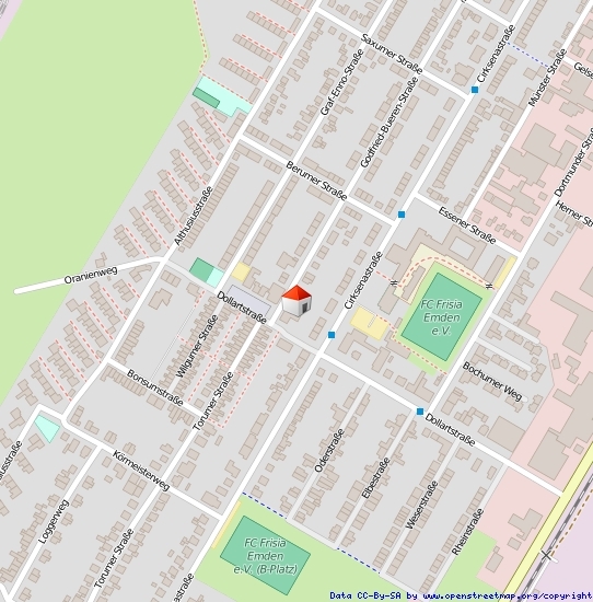 Lageplan Straße