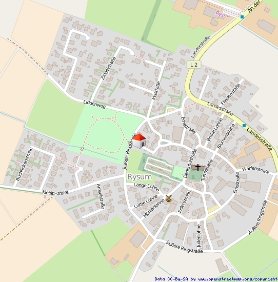 Lageplan Straße