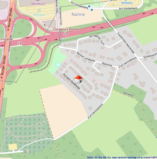 Lageplan  Straße