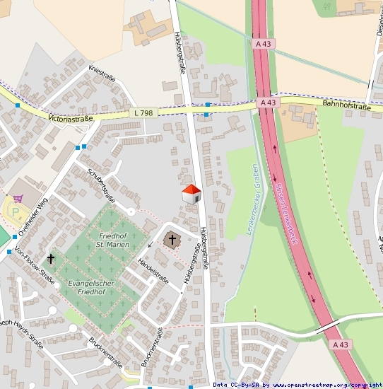 Lageplan Straße