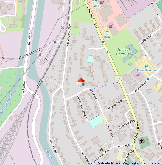 Lageplan Straße