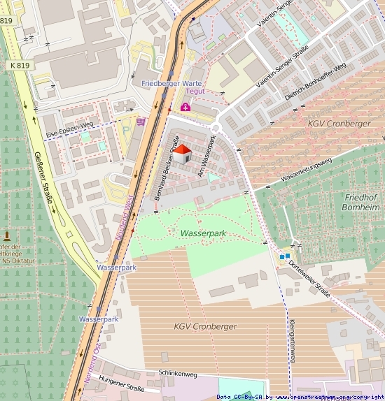 Lageplan, Straße