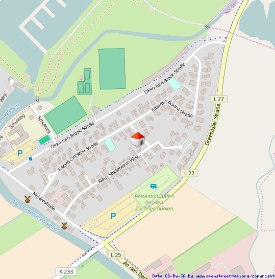 Lageplan Straße