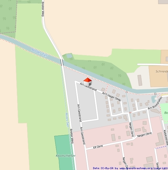 Lageplan Straße