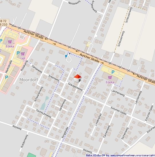 Lageplan Straße