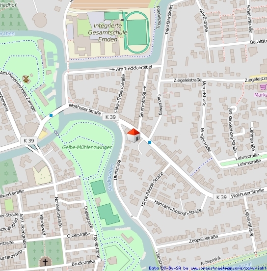 Lageplan Straße
