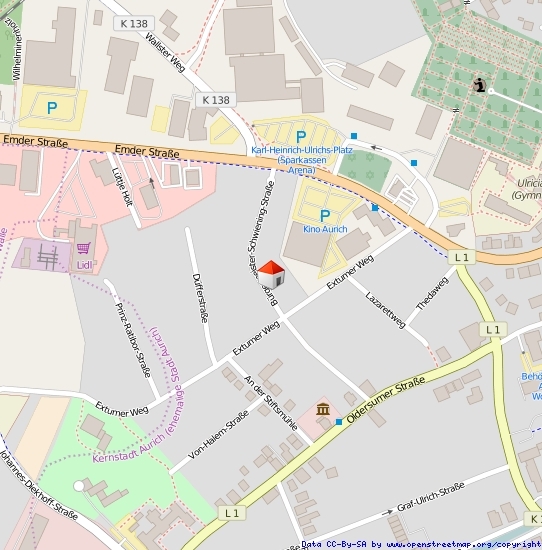 Lageplan Straße