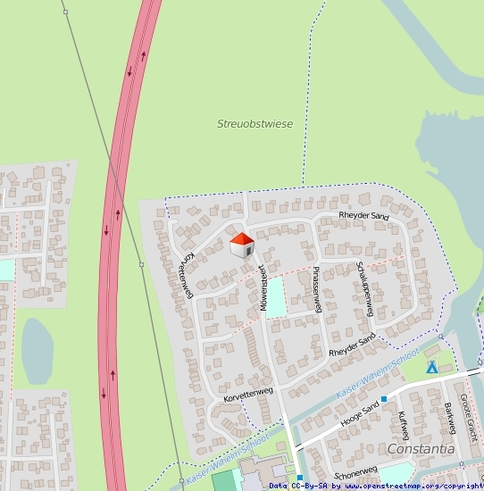 Lageplan Straße