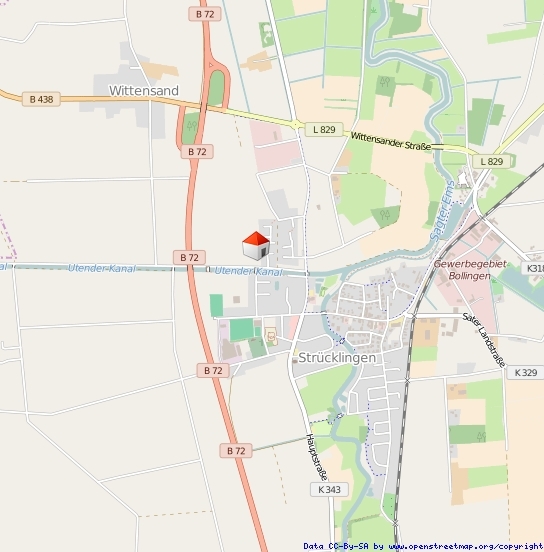 Lageplan Straße