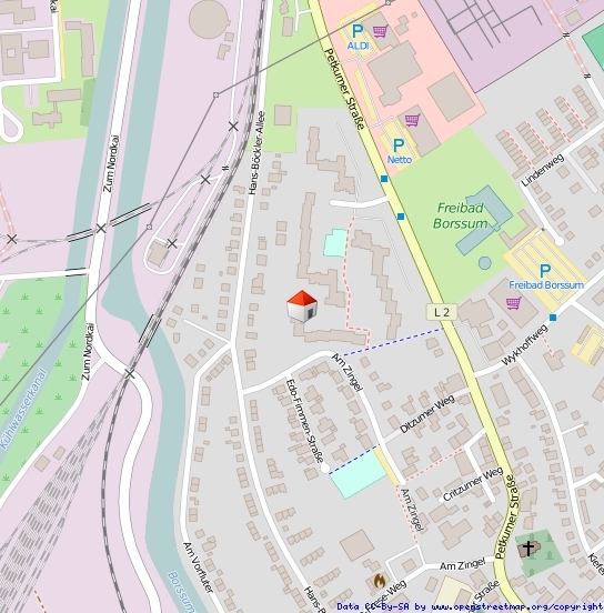 Lageplan Straße