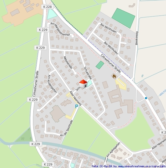 Lageplan Straße